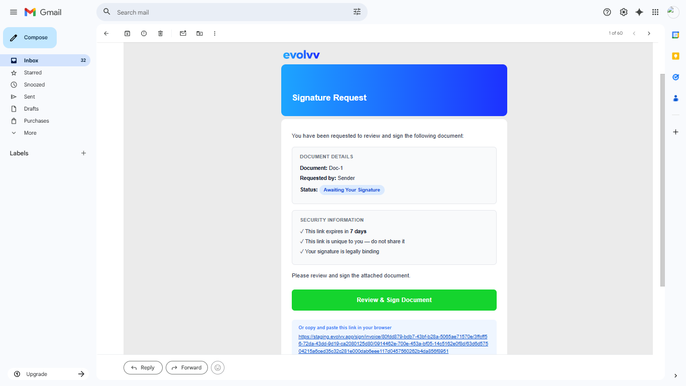 Branded Email Review Button